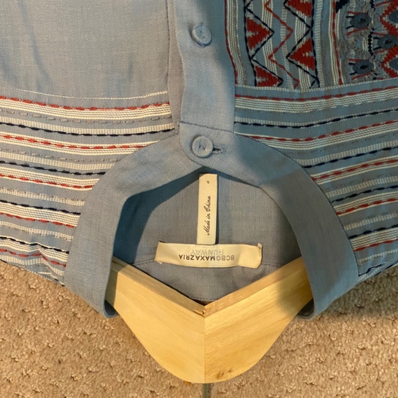 bcbgmaxazria runway blue asymmetrical dress - Picture 3 of 5